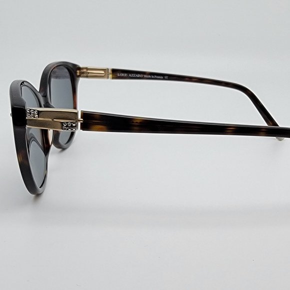Loris Azzaro AZ35051 C02 Tortoise Gold Rhinestone Sunglasses FRAME ONLY France - Picture 3 of 13